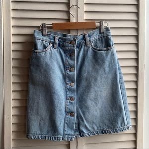 Vintage 90s button up skirt